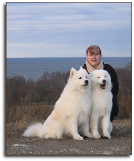 Ronja and Gale with Jenni in Estonia